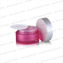 Winpack Empty Purple Cream PS Material Jar with Shiny Silver Cap 30g 50g